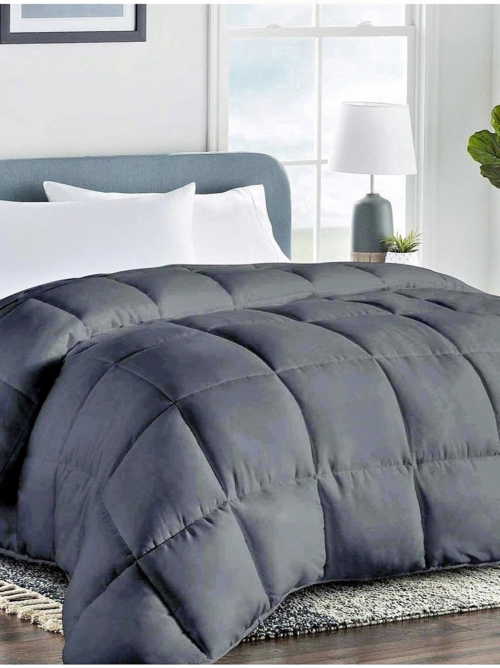 COHOME Down Alternative Comforter Quilted Duvet Insert : California King: Charco